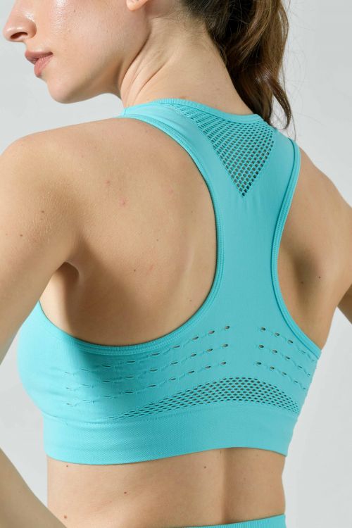 Sports Bra with Perforated Details, Sculpt Collection