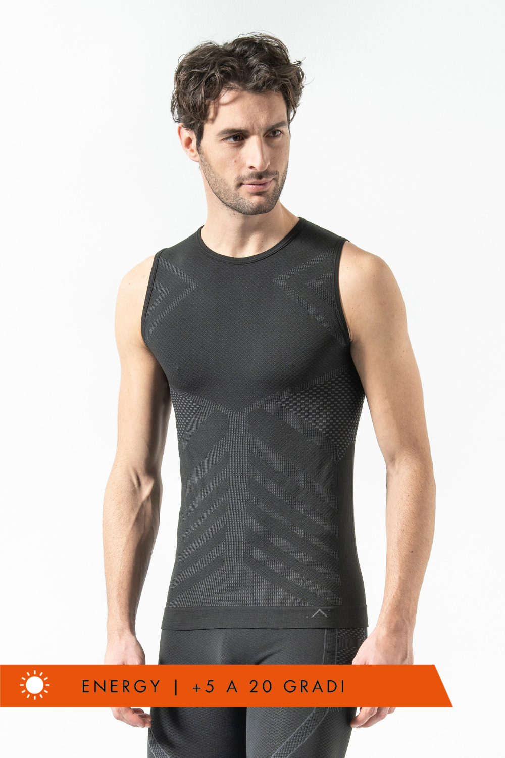 Men's Sleeveless Sports vest: Breathable, Energy Thermoregulating.