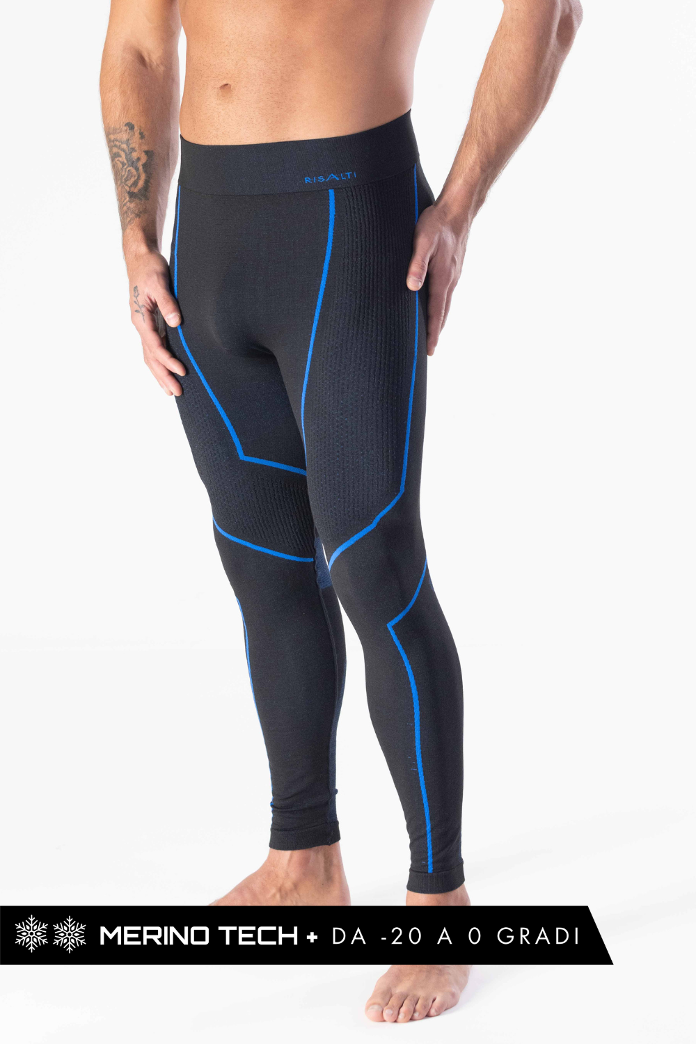 Leggings Termico Uomo Lana Merino Tech+