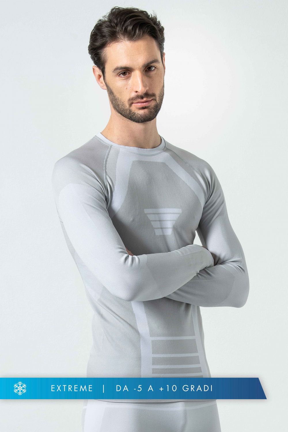 Maglia Termica Uomo Manica Lunga Extreme, traspirante e termoregolante