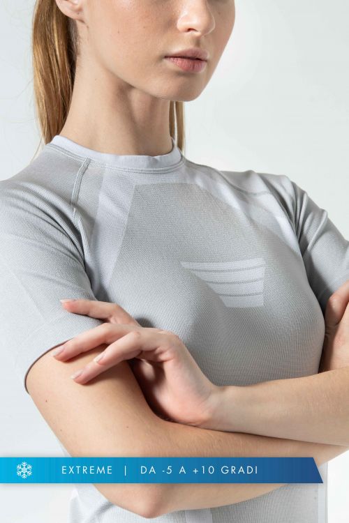 Maglia Termica Donna Manica Corta Extreme, traspirante e termoregolante