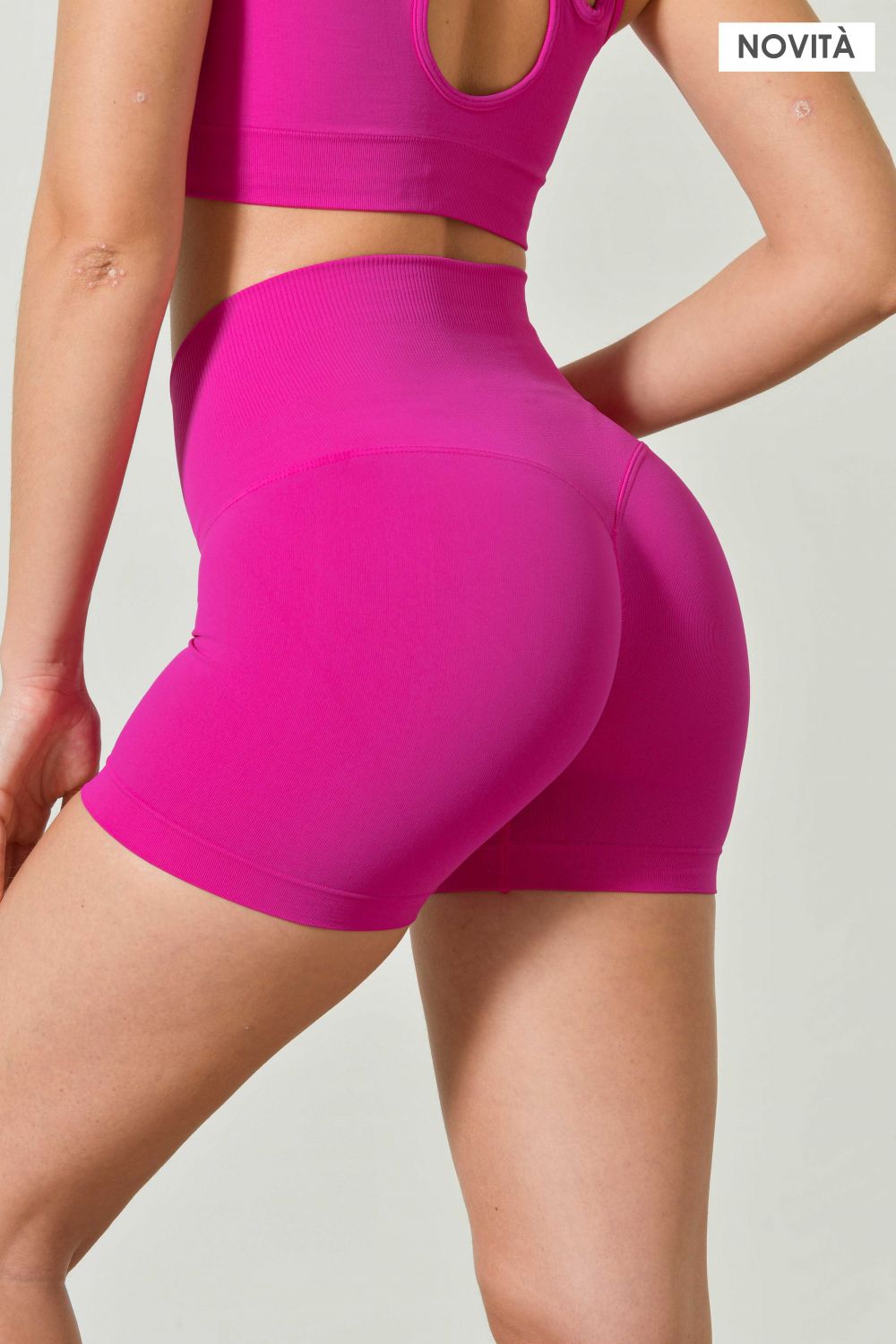 Shorts Sportivi Push Up Vita Alta, Linea Sculpt