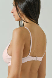 Reggiseno a triangolo cipria con spalline regolabili, intimo donna Risalti