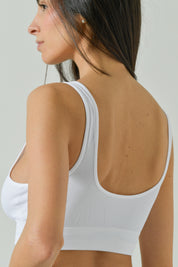 Bralette A Costina Con Coppe E Dettagli In Pizzo