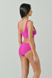 Bralette A Costina Con Coppe E Dettagli In Pizzo