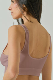 Bralette A Costina Con Coppe E Dettagli In Pizzo