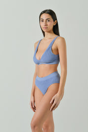 Lurex Pearl Triangle Bikini Top, Limited Edition
