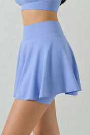 Seamless Microfiber Sport Tennis Skirt