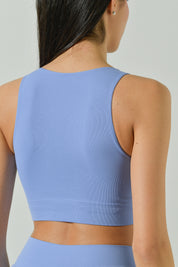Seamless Microfiber Halter Neck Sports Top