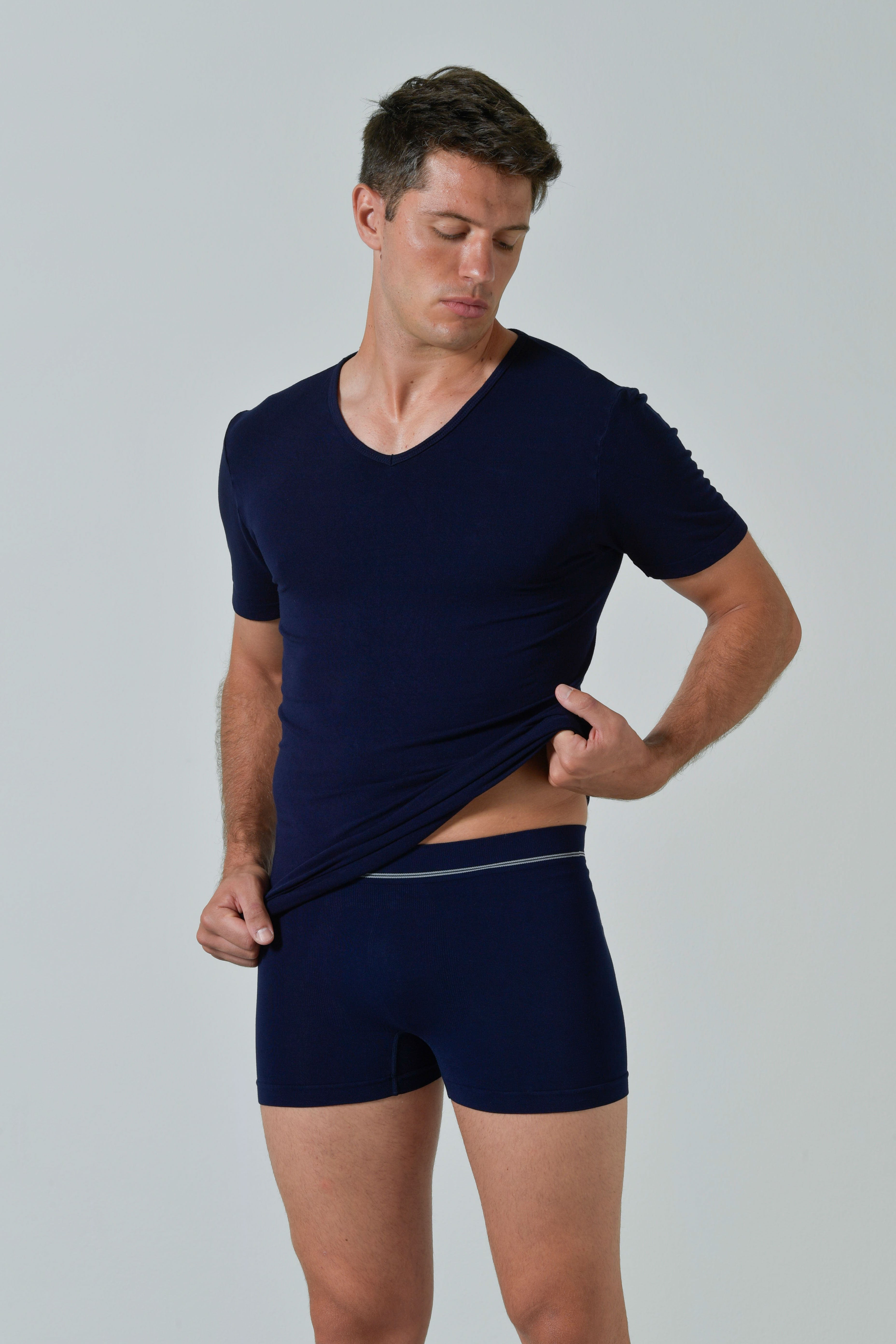 Maglia Scollo V Uomo Soft Touch Bamboo