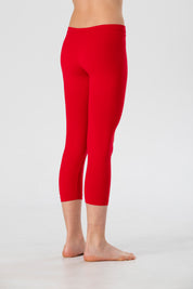 Leggings Medi da Bambina in Morbida Microfibra Senza Cuciture, Colori Fluo