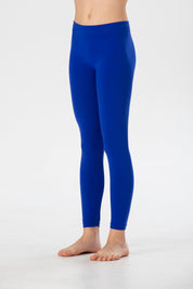 Girl's Long Leggings in Soft Seamless Microfiber, Fluorescent Colors