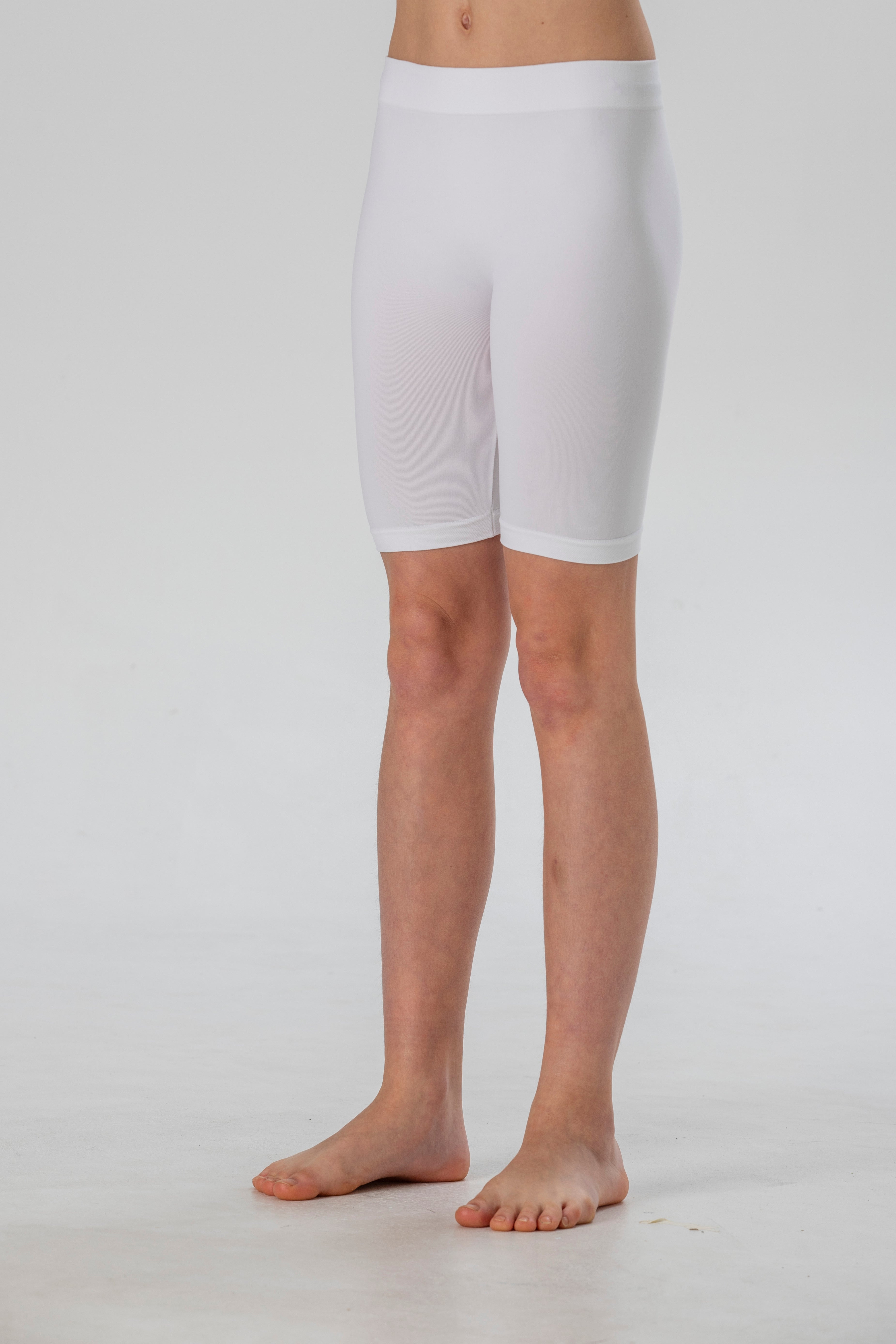 Girls' Soft Microfiber Seamless Shorts, Fluorescent Colors