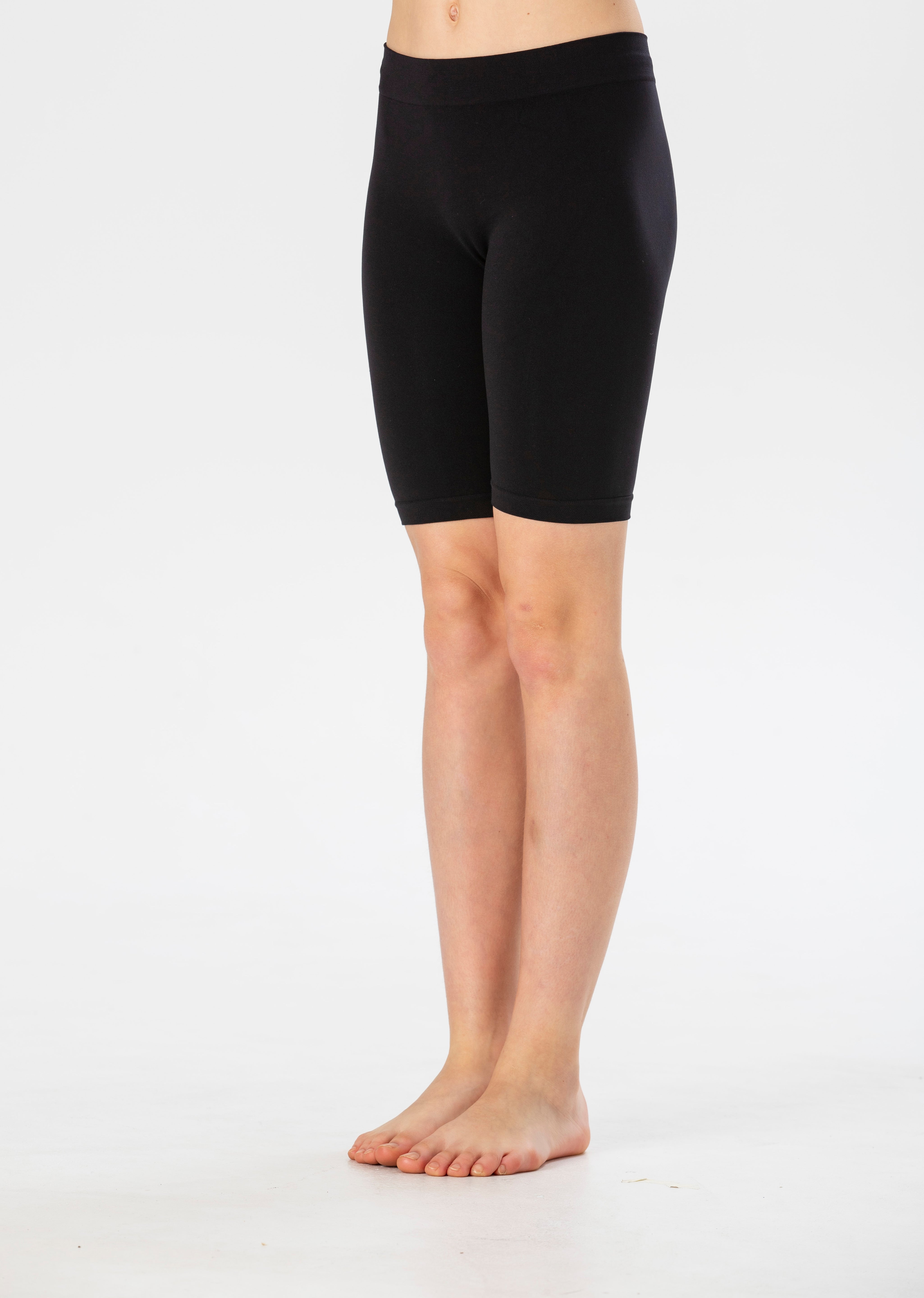 Girls' Soft Microfiber Seamless Shorts, Fluorescent Colors