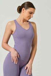 Balance Vest with V-neck and racerback for yoga and pilates