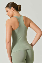 Balance Vest with V-neck and racerback for yoga and pilates
