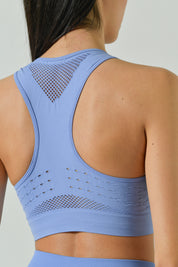 Sports Bra with Perforated Details, Sculpt Line