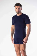 T-Shirt Uomo in Bamboo Girocollo, morbida al tatto per pelli sensibili