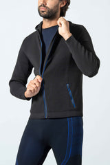 Felpa Performance in Polipropilene con Cappuccio e Zip