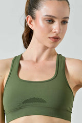 Reggiseno Sportivo con Dettagli Traforati, Linea Sculpt