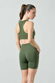 Sports Bra with Perforated Details, Sculpt Line