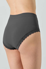 Slip Vita Alta Donna in Microfibra Elasticizzata con Pizzo Letizia