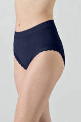 Slip Vita Alta Donna in Microfibra Elasticizzata con Pizzo Letizia