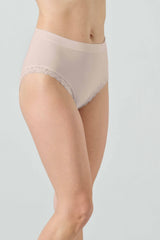 Slip Vita Alta Donna in Microfibra Elasticizzata con Pizzo Letizia