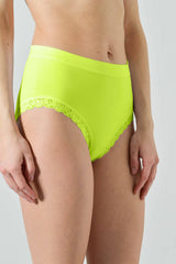 Slip Vita Alta Donna in Microfibra Elasticizzata con Pizzo Letizia
