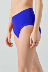 Slip Vita Alta Donna in Microfibra Elasticizzata con Pizzo Letizia