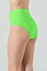 Slip Vita Alta Donna in Microfibra Elasticizzata con Pizzo Letizia
