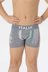 Kids' Italian Seamless Stretch Microfiber Boxer Briefs