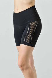 Short Sculpt Traforato Seamless Vita Alta, effetto Push Up sui glutei