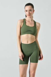 Short Sculpt Traforato Seamless Vita Alta, effetto Push Up sui glutei