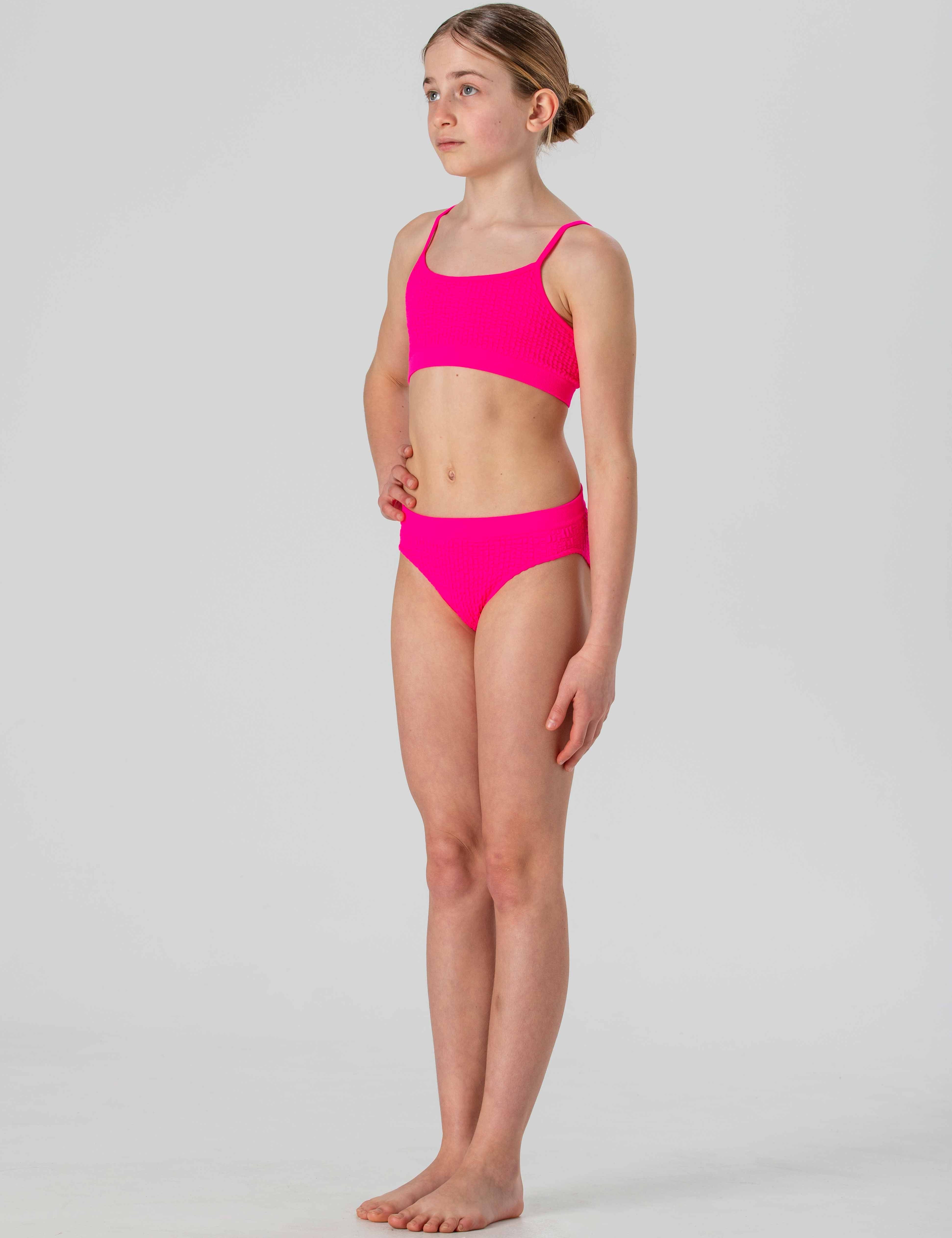 Costume Due Pezzi Bambina Ariel Realizzato in Trama Lavorata