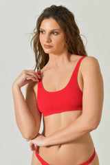 Top Bikini Onda in Trama Lavorata