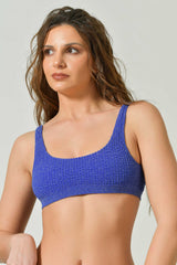 Top Bikini Onda Lurex in Trama Lavorata