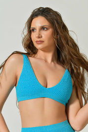 Lurex Pearl Triangle Bikini Top, Limited Edition