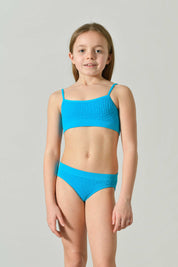 Costume Due Pezzi Bambina Ariel Realizzato in Trama Lavorata