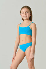 Costume Due Pezzi Bambina Ariel Realizzato in Trama Lavorata