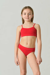 Costume Due Pezzi Bambina Ariel Realizzato in Trama Lavorata