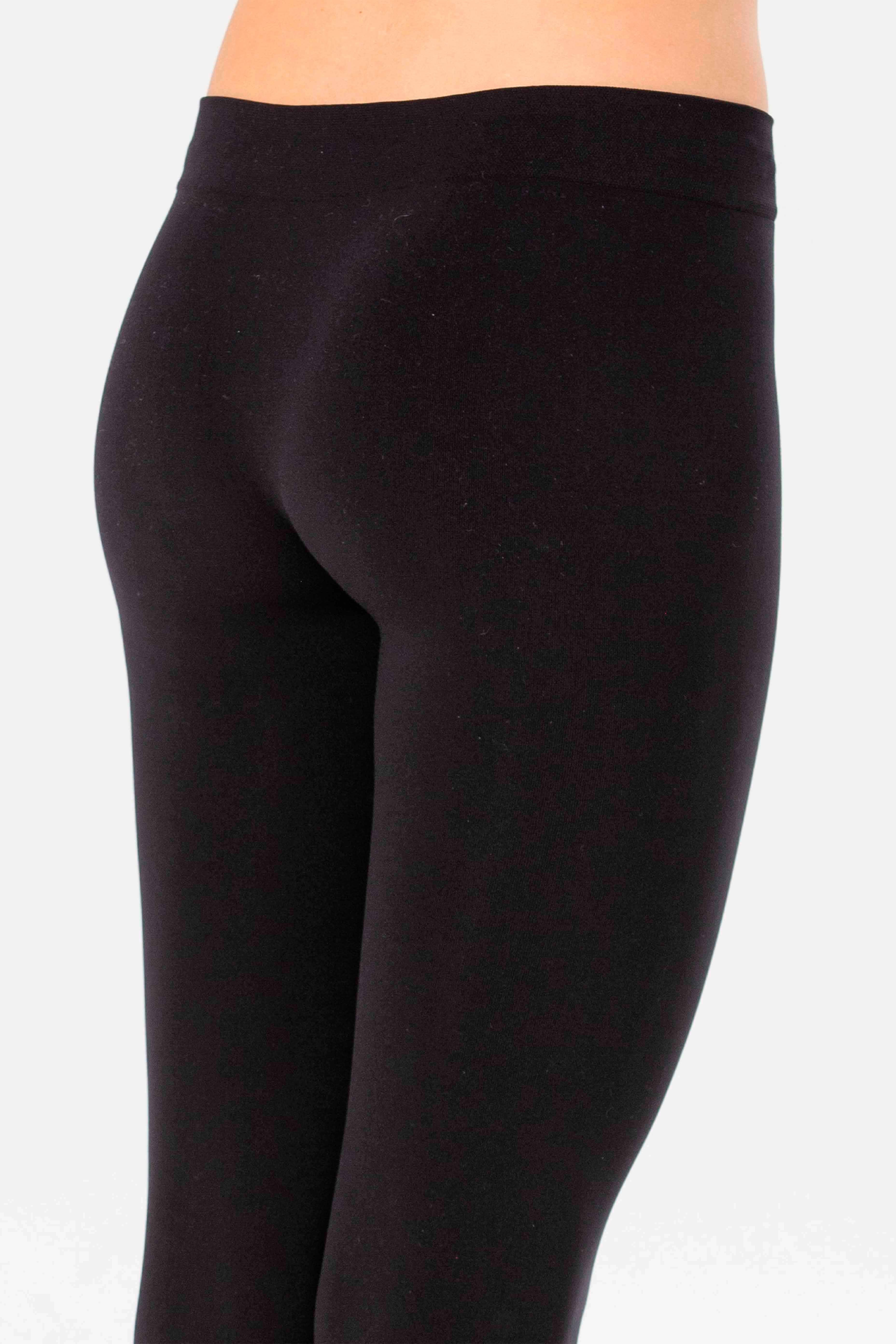 Girl's Long Leggings in Soft Seamless Microfiber, Fluorescent Colors