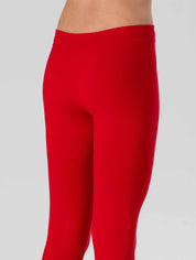 Girl's Long Leggings in Soft Seamless Microfiber, Fluorescent Colors