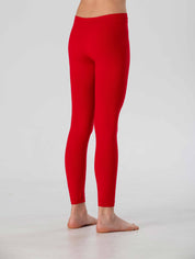 Girl's Long Leggings in Soft Seamless Microfiber, Fluorescent Colors