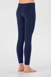 Girl's Long Leggings in Soft Seamless Microfiber, Fluorescent Colors