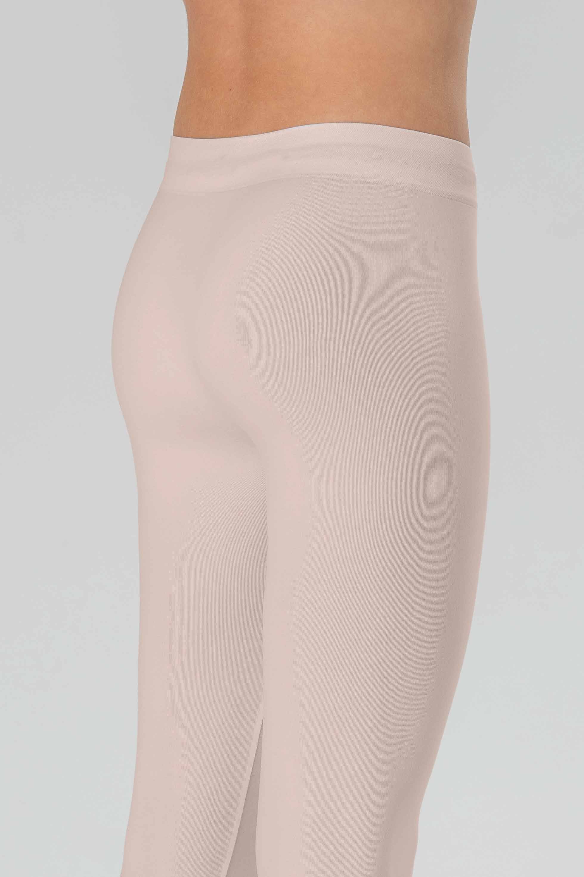 Girl's Long Leggings in Soft Seamless Microfiber, Fluorescent Colors