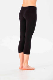 Leggings Medi da Bambina in Morbida Microfibra Senza Cuciture, Colori Fluo