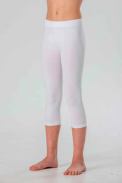 Leggings Medi da Bambina in Morbida Microfibra Senza Cuciture, Colori Fluo