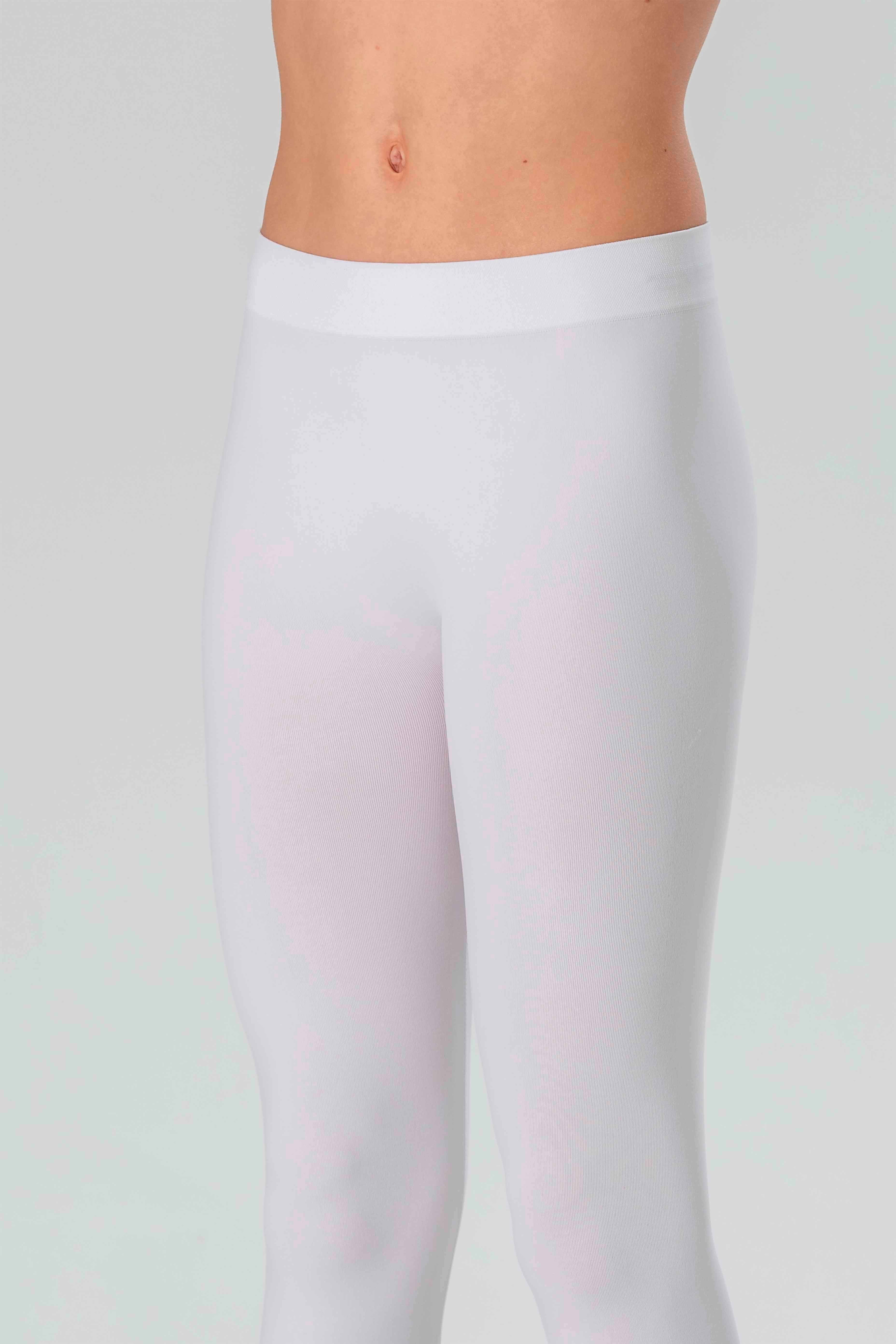 Leggings Medi da Bambina in Morbida Microfibra Senza Cuciture, Colori Fluo