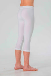 Leggings Medi da Bambina in Morbida Microfibra Senza Cuciture, Colori Fluo